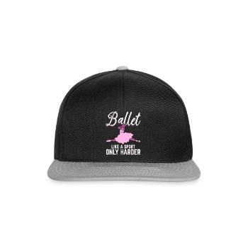 Le ballet comme un sport n’est que plus difficile - Casquette snapback - noir/gris - Devant