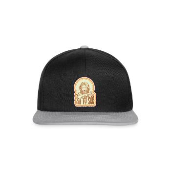 Fun Be A Light For All To See Religious Christian - Snapback Cap - black/grey - Front