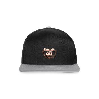 Retro Commit To The Lord Religious Christian Vinta - Snapback Cap - black/grey - Front