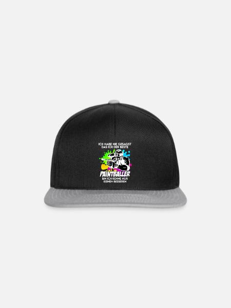 Bester Paintballer Paintballspieler Paintball - Snapback Cap - Schwarz/Grau