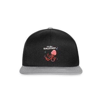 Je suis une méduse infectée méduse amoureuse méduse méduse - Casquette snapback - noir/gris - Devant