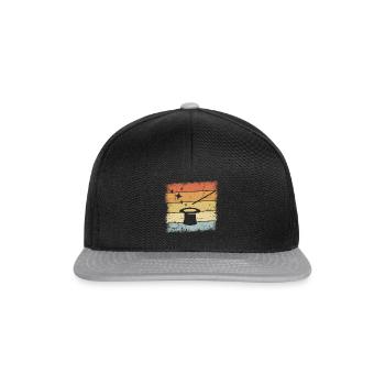 Magician Retro Design - Snapback Cap - black/grey - Front