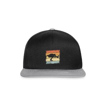 Figure Skating Retro - Snapback Cap - black/grey - Front