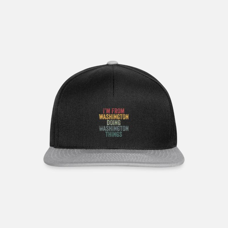 I'm from Washington doing Washington things - Snapback Cap - black/grey