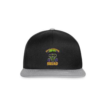 Pest Control Squad Design for a Bug Killer - Snapback Cap - Schwarz/Grau - Vorne