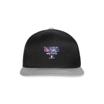 Reading Teachers Can Do Virtually Anything - Snapback Cap - black/grey - Front