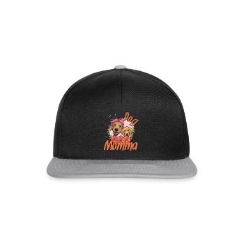 Dog mom - Snapback Cap - black/grey - Front