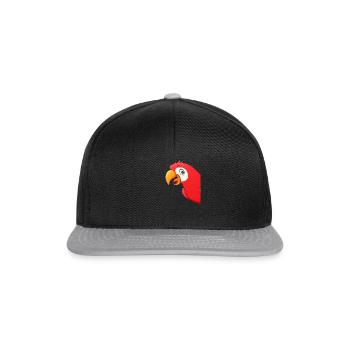Funny Parrot Bird Parrot Spying - Snapback Cap - black/grey - Front