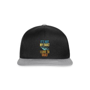 Perchiste pour le saut à la perche - Casquette snapback - noir/gris - Devant