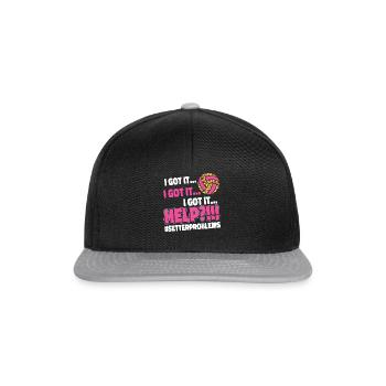 Joueur de volleyball Team Setter - Casquette snapback - noir/gris - Devant