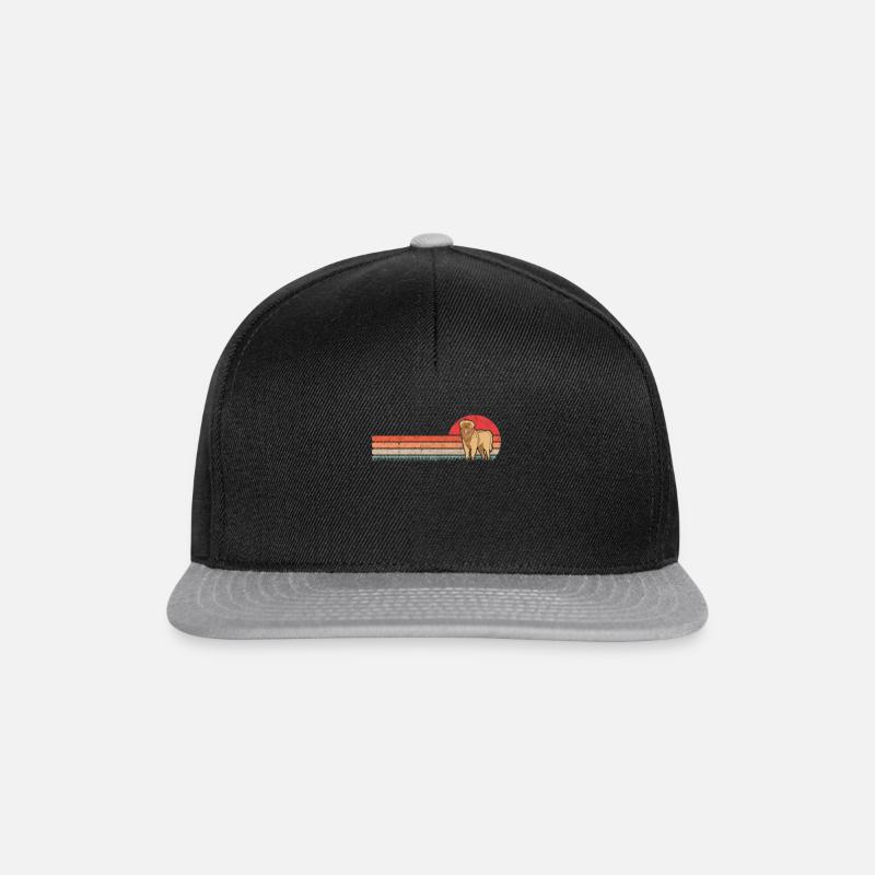Leonberger Retro - Snapback Cap - Schwarz/Grau