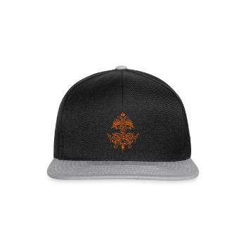 Rittersymbol Gewichtsschwert - Snapback Cap - Schwarz/Grau - Vorne