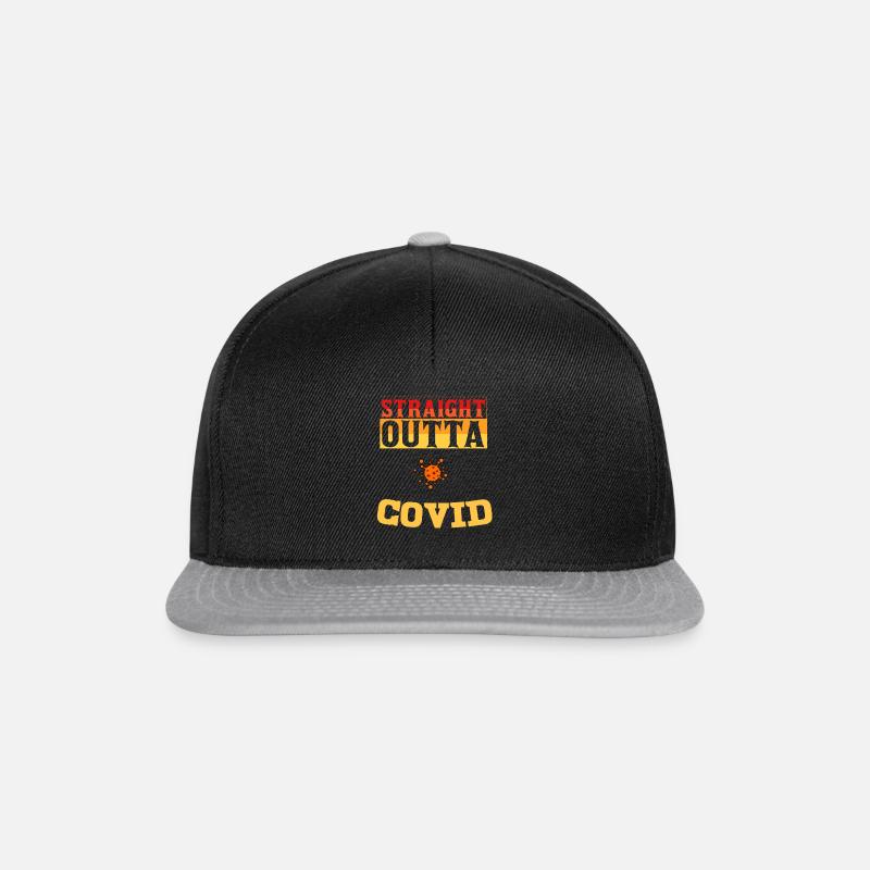 Direkt outta covid - Snapback Cap - Schwarz/Grau