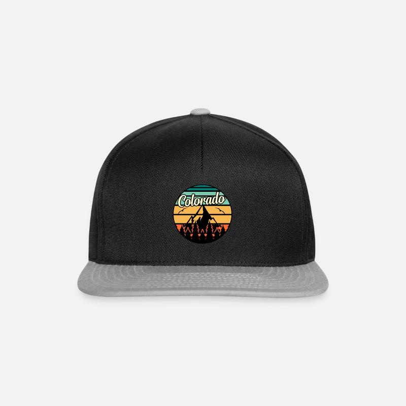 Colorado abenteurer geschenk - Snapback Cap - Schwarz/Grau