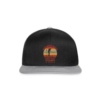 Golfeur golfeur né en 1954 Anniversaire - Casquette snapback - noir/gris - Devant