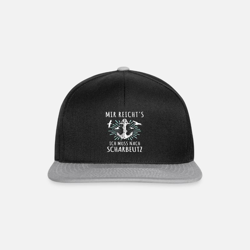 Scharbeutz Ostsee Scharbeutzer Urlaub - Snapback Cap - Schwarz/Grau