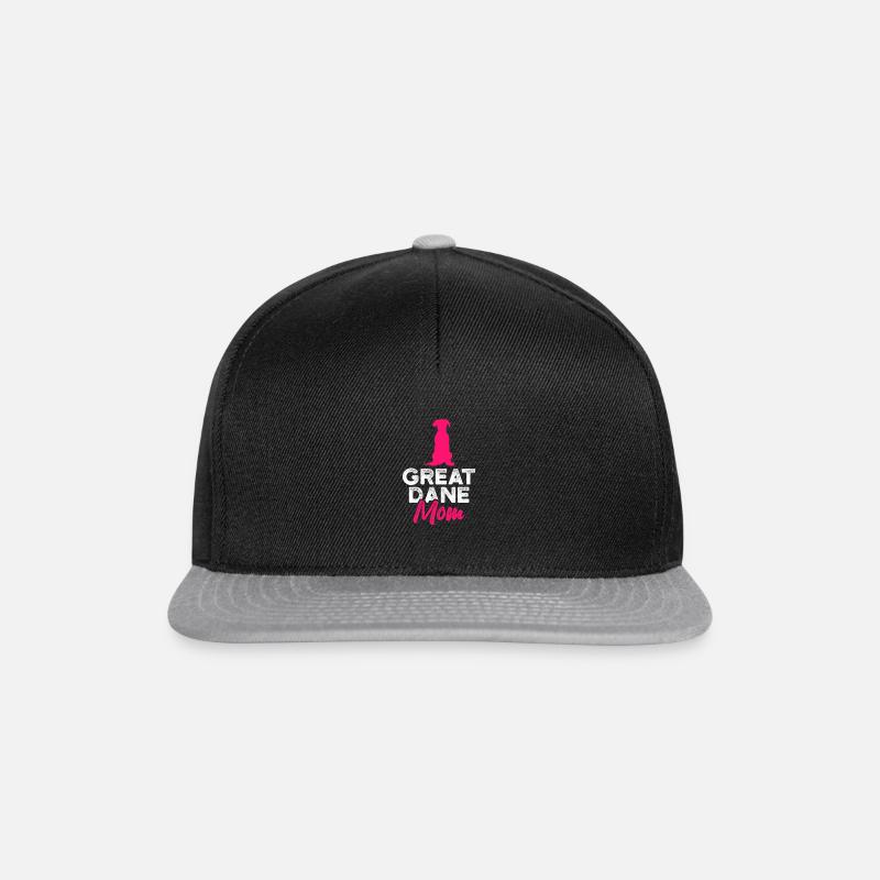 Great Dane mom - Snapback Cap - Schwarz/Grau