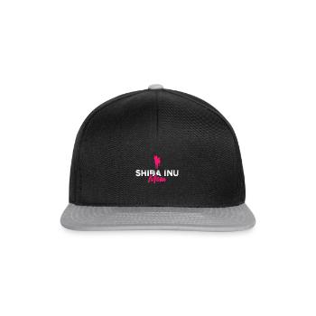 Shiba inu mom - Snapback Cap - Schwarz/Grau - Vorne