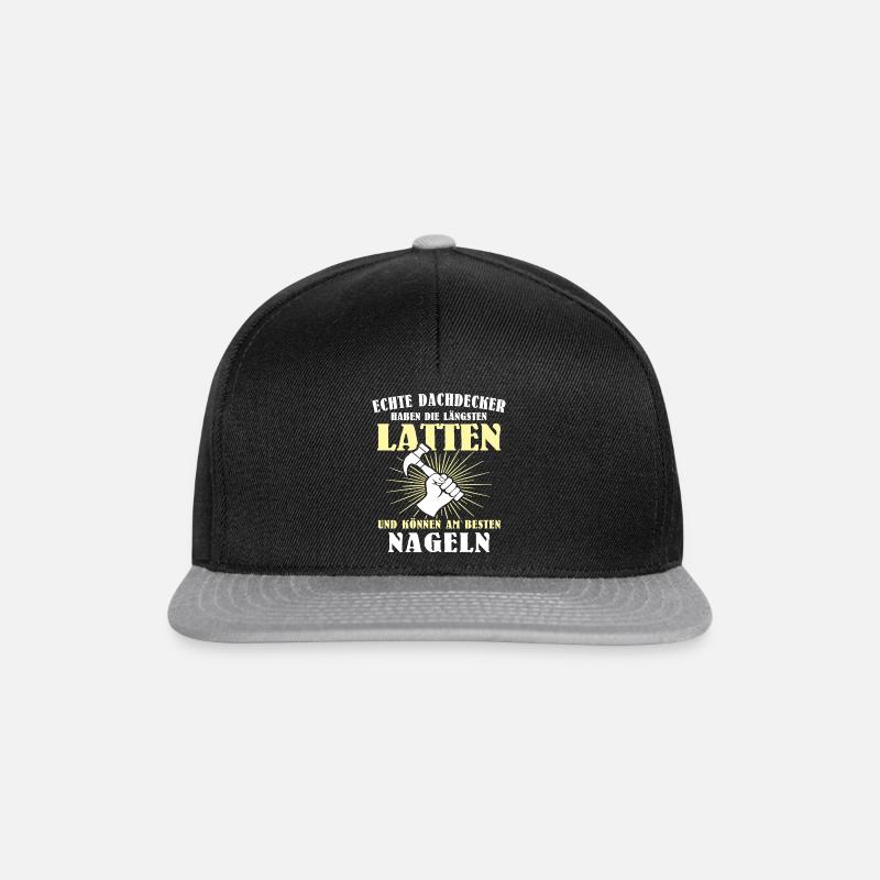 Dachdecker Dachspengler Dachklempner Dachdecken - Snapback Cap - Schwarz/Grau