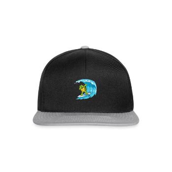 Tortue de surf Cool Turtle Dabbing Surf - Casquette snapback - noir/gris - Devant