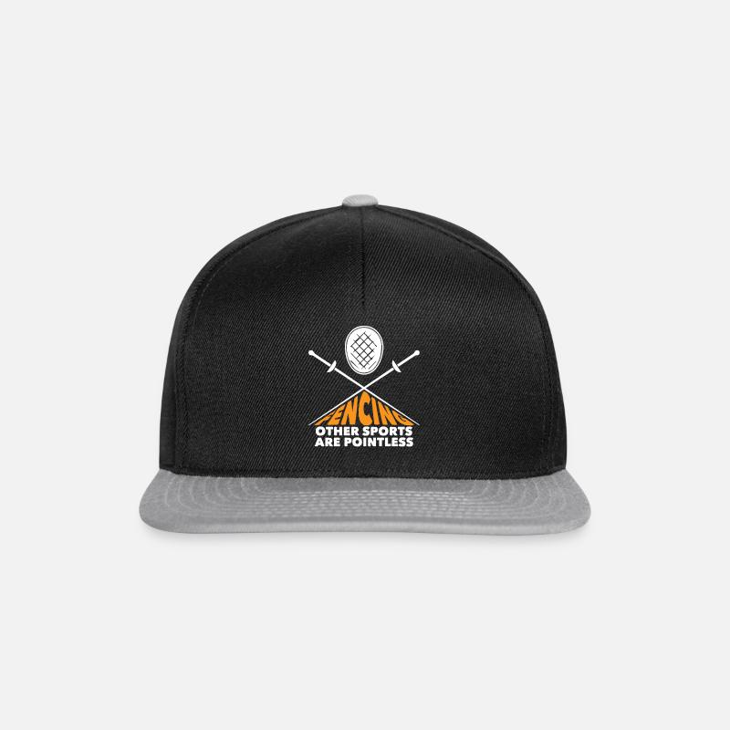 Fencing-Punkt - Snapback Cap - Schwarz/Grau