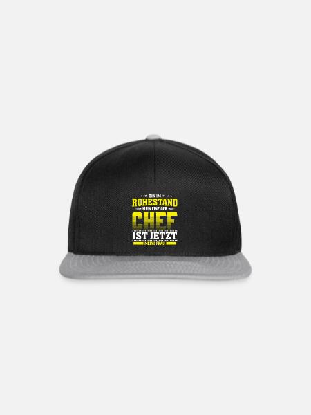 Pension Rente - Snapback Cap - Schwarz/Grau