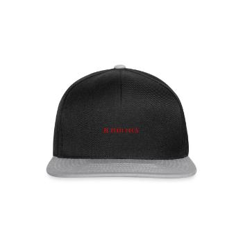 Je m’en fous. - Casquette snapback - noir/gris - Devant