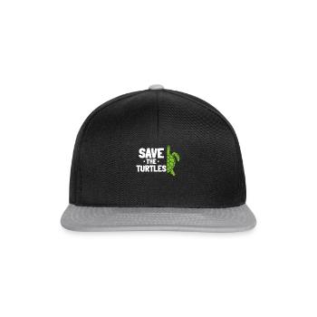 Sauvez les tortues - Casquette snapback - noir/gris - Devant