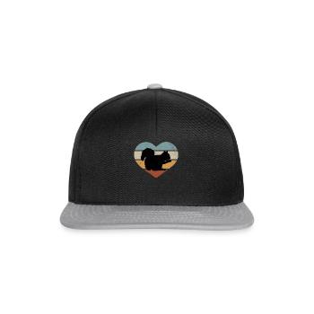 Squirrel lover, cute - Snapback Cap - black/grey - Front