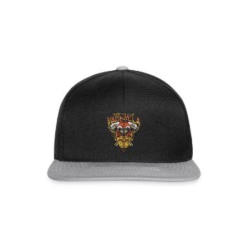 Norse Viking Mythology Design for Viking Warriors - Snapback Cap - Schwarz/Grau - Vorne