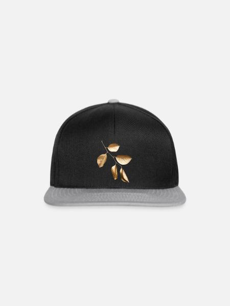 Goldener Ast - Snapback Cap - Schwarz/Grau