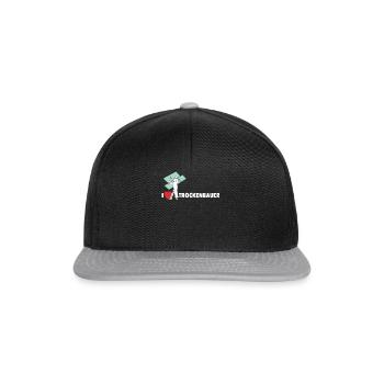 Trockenbaumonteur Sprüche Trockenbauer Geschenk - Snapback Cap - Schwarz/Grau - Vorne