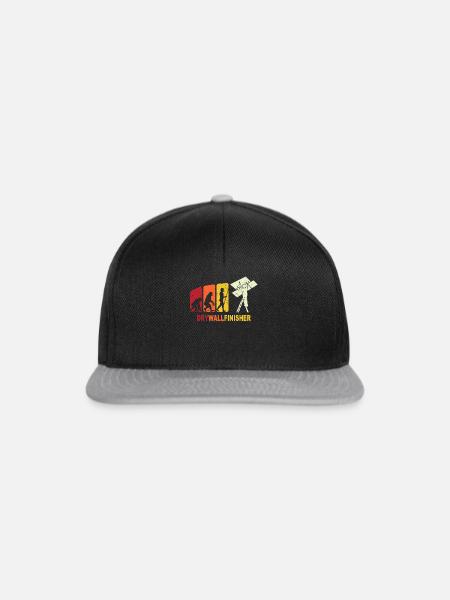 Trockenbaumonteur Trockenbau Trockenbauer - Snapback Cap - Schwarz/Grau