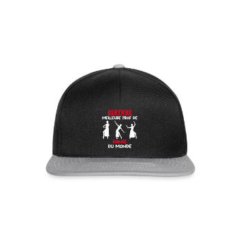 ZERTIFIZIERTER BESTER LEHRER - Snapback Cap - Schwarz/Grau - Vorne