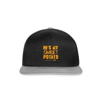 He's My Sweet Potato - Snapback Cap - black/grey - Front