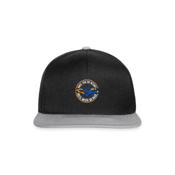 Scuba Tauchen Taucher Tauchsport - Snapback Cap - Schwarz/Grau - Vorne
