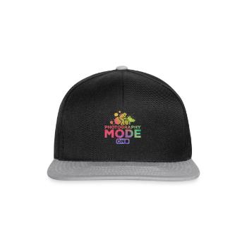 Mode de photographie de l’appareil photo sur les photographes de l’appareil photo - Casquette snapback - noir/gris - Devant