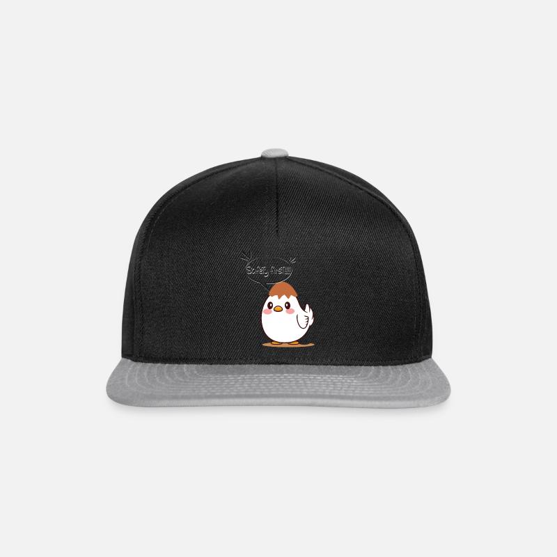 Eggs Helmet - Snapback Cap - black/grey