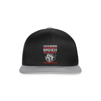 I would never have dreamed that I would become a super - Snapback Cap - black/grey - Front