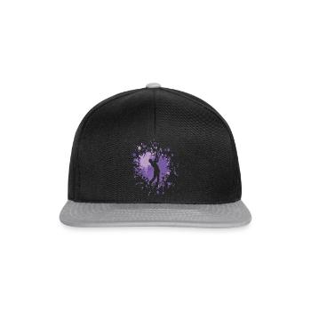 Golf Hit The Ball Color Splash - Casquette snapback - noir/gris - Devant