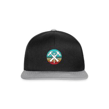 Roofing motif roofing ceilings - Snapback Cap - black/grey - Front