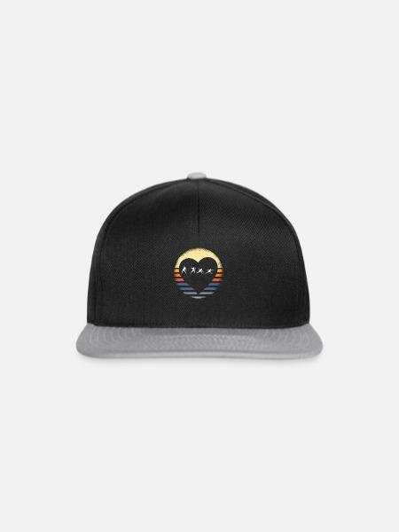 Fechten Degen Fechtduell Geschenkidee - Snapback Cap - Schwarz/Grau