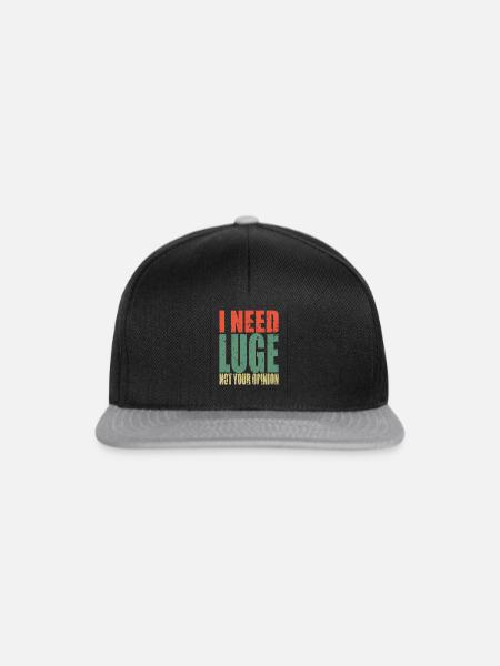 Luge Spruch lustig - Snapback Cap - Schwarz/Grau