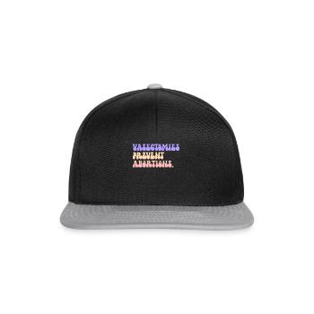 Vasektomien verhindern die Rechte von Abtreibungen - Snapback Cap - Schwarz/Grau - Vorne