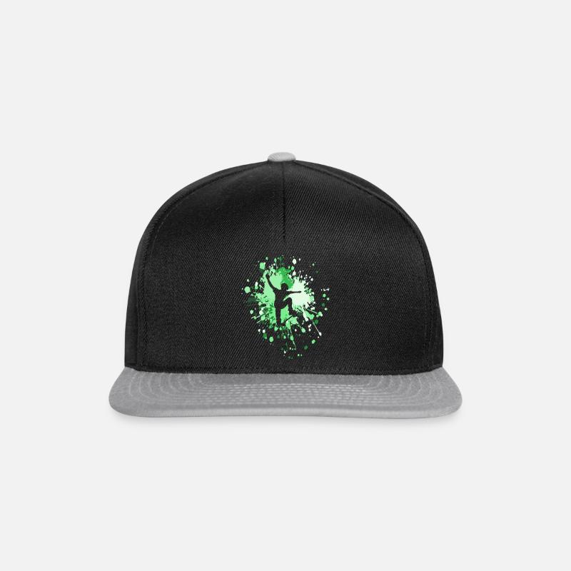 Skateboard Color Splash - Snapback Cap - Schwarz/Grau