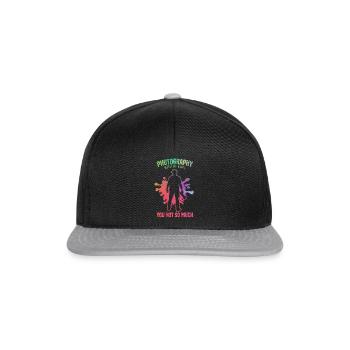 Photography doesn't make me so happy - - Snapback Cap - black/grey - Front