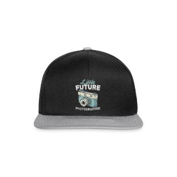 Photography lovers photograph small - Snapback Cap - black/grey - Front