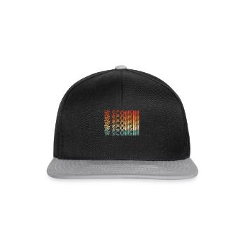 Wisconsin resident gift - Snapback Cap - black/grey - Front
