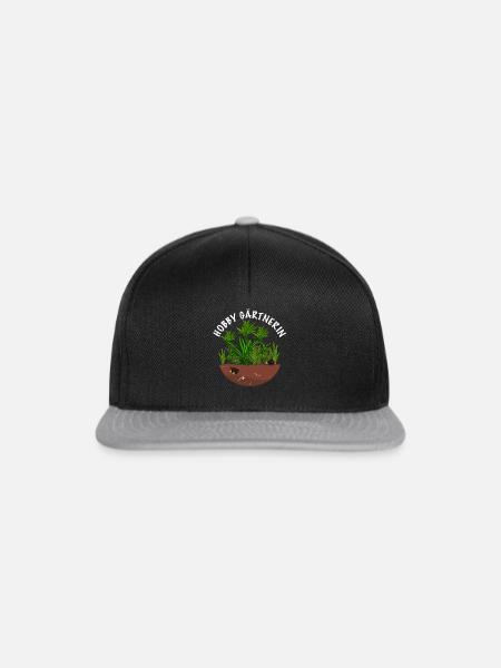 Hobby Gärtnerin - Snapback Cap - Schwarz/Grau