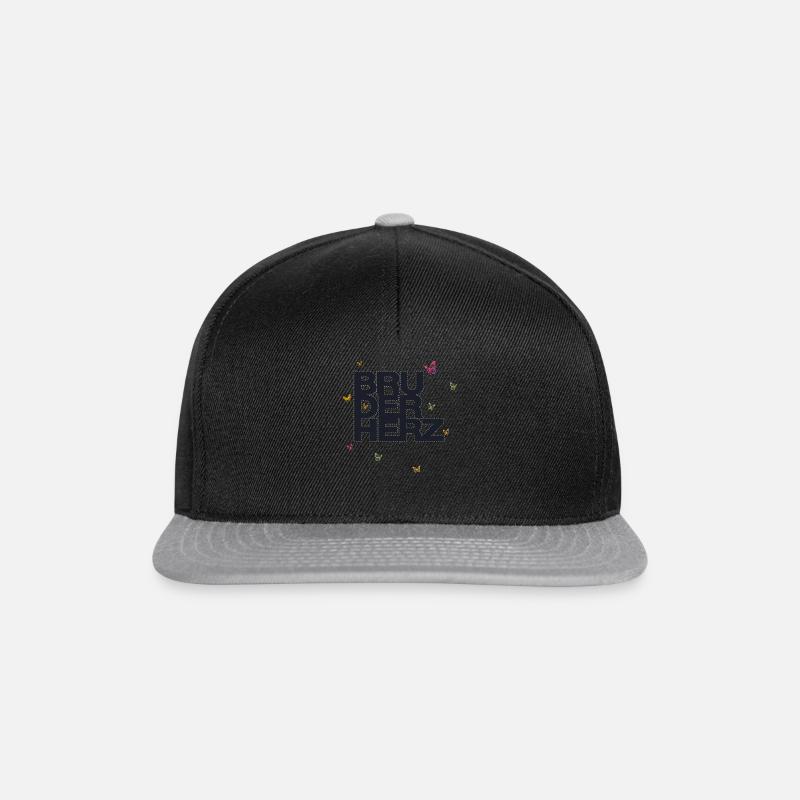 Bruderherz Bester Bruder der Welt Geschenkidee - Snapback Cap - Schwarz/Grau